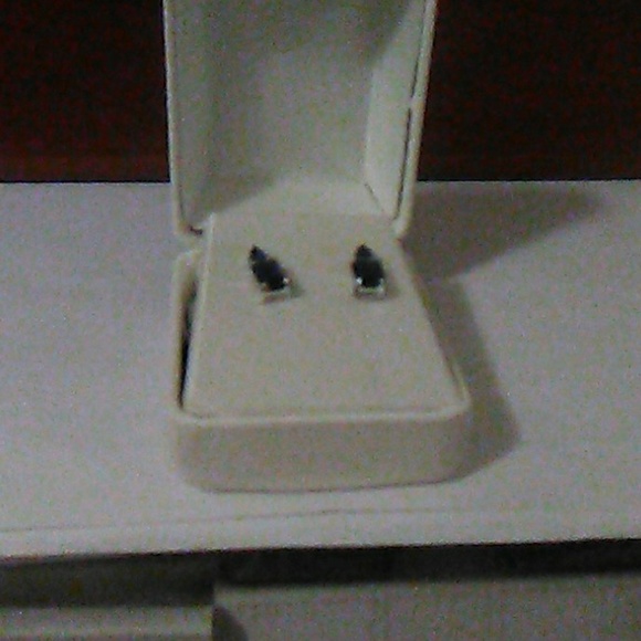 Sapphire Gem Drop Earrings in Gift Box - Picture 1 of 1